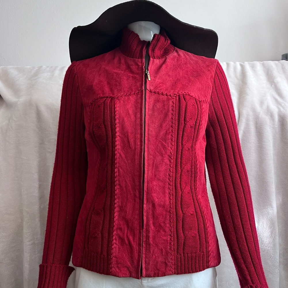 Coldwater Crew Leather & Wool Jacket Medium